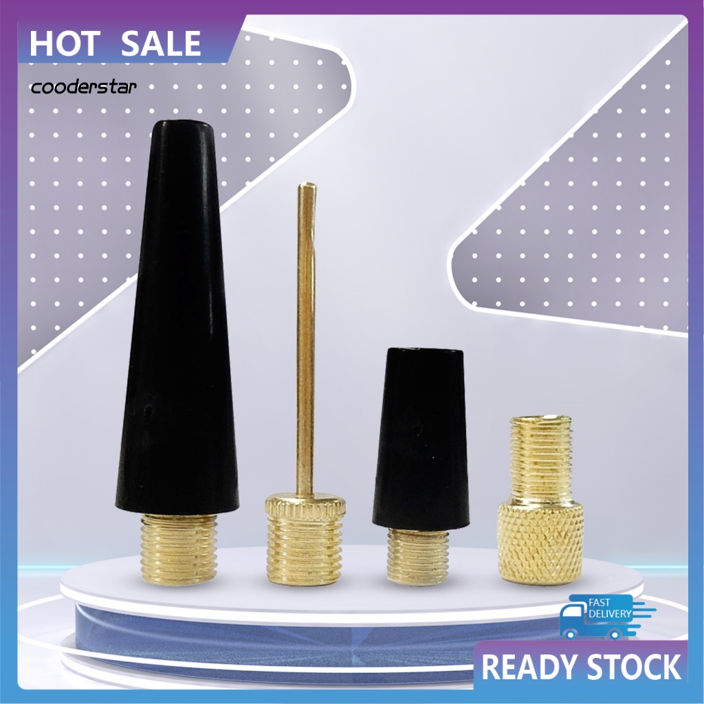 Bộ 4 Dụng Cụ Bơm Hơi Mini Chống Ăn Mòn Tiện Dụng Cho Xe Đạp