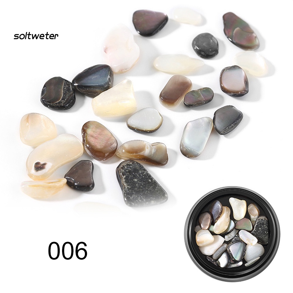 Bộ 2 Đá Đính Trang Trí Móng Tay Hình Vỏ Sò Độc Đáo