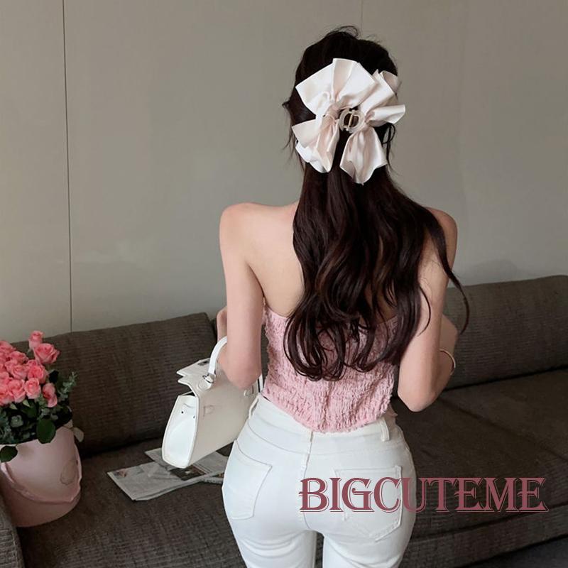 Áo Hai Dây Mùa Hè Buộc Dây Họa Tiết Hoa Cho Nữ