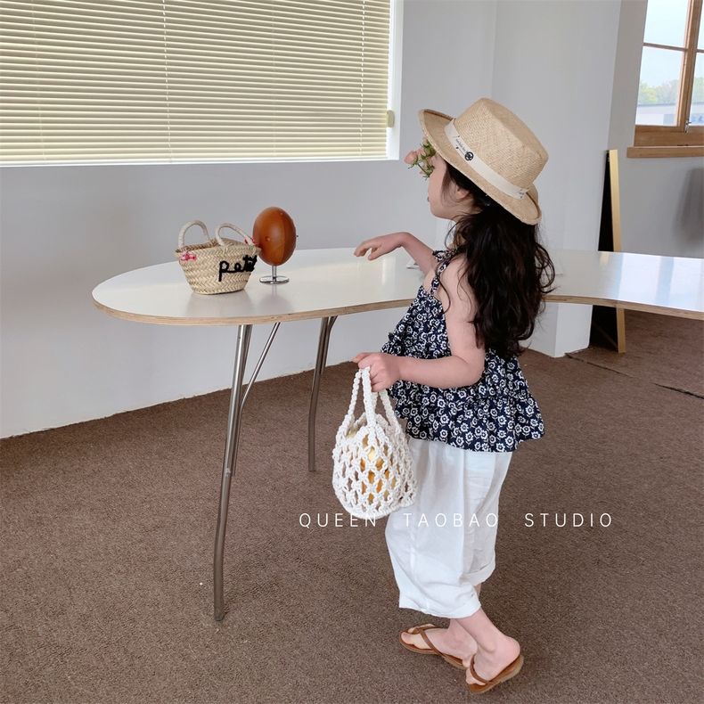 Quần Harem Cotton Lanh Màu Trơn Mẫu Mới 2023 Cho Bé Gái