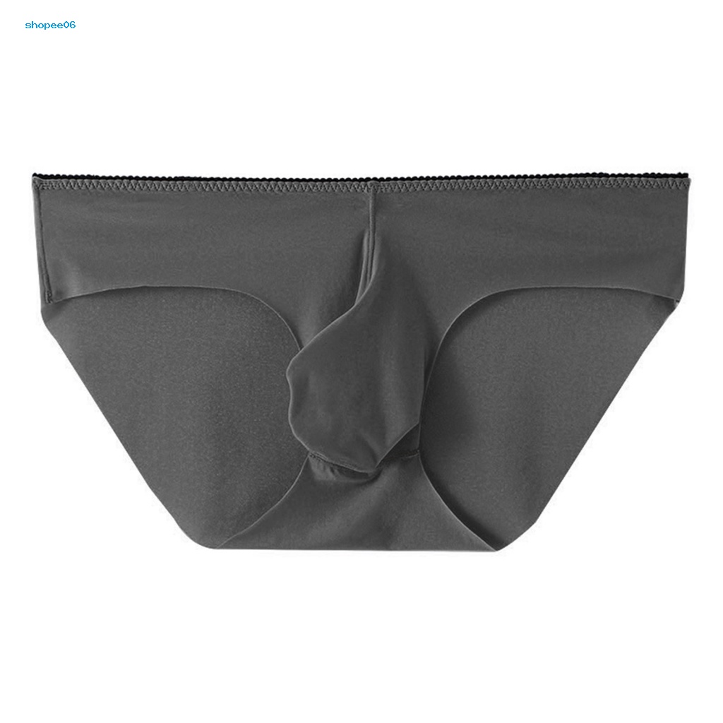 Quần Lót Chữ U Bằng Lụa Lạnh Mềm Mại Thoáng Khí Mau Khô Cho Nam