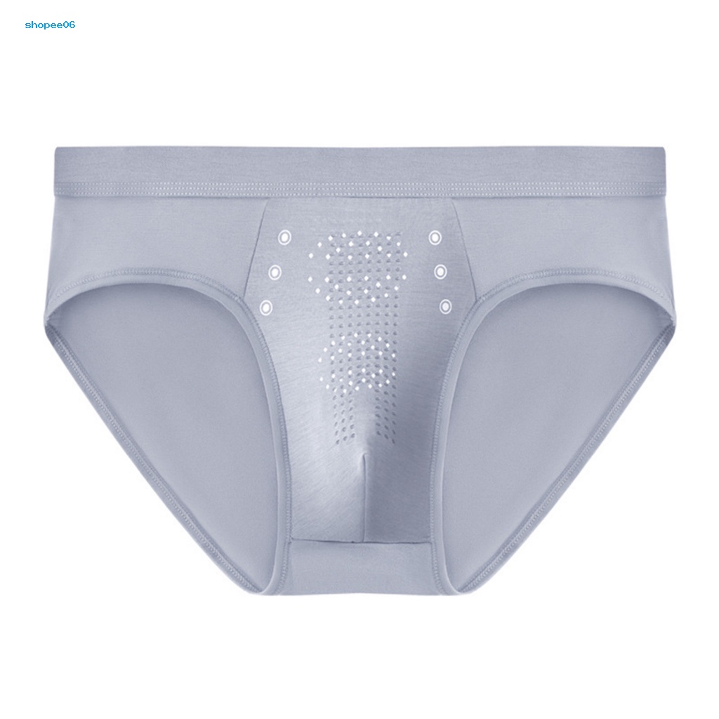Pemg Quần Lót Nam Khoét Lỗ Nhỏ Siêu Co Giãn Thoáng Khí Lưng Thấp Màu Trơn Chống Tĩnh Điện Kích Thước Lớn
