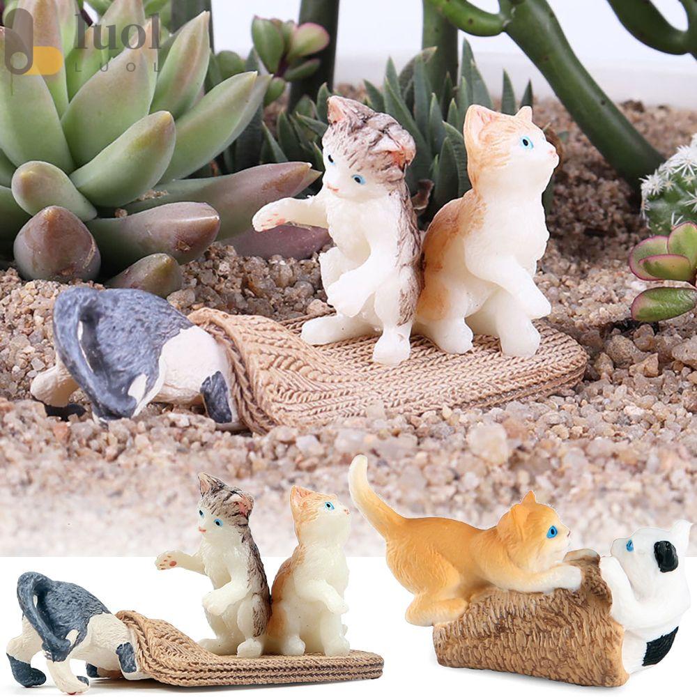 LUOL Mô Hình Chú Mèo Nông Trại Tự Nhiên Dùng Làm Quà Tặng