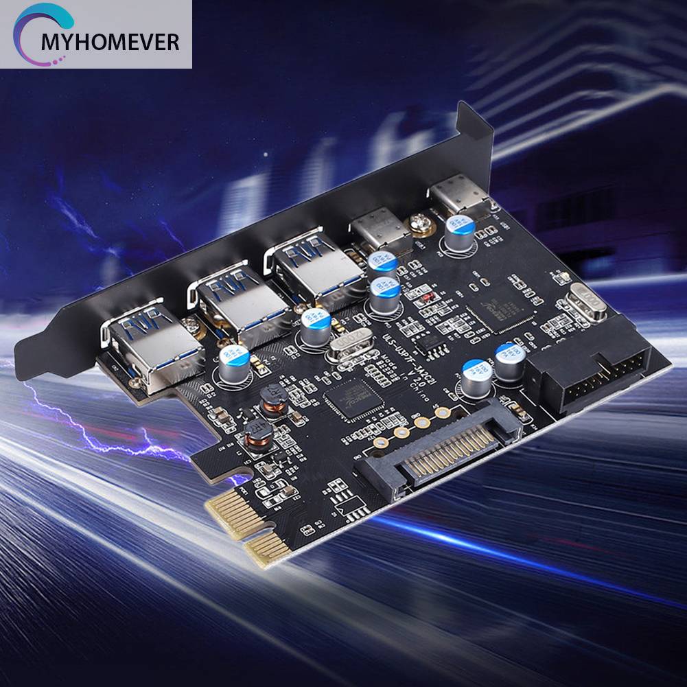 Bảng Mạch Mở Rộng USB 3.0 PCI SATA 15-Pin / 20-Pin Tương Thích Với Windows XP / Vista / 7 / 8