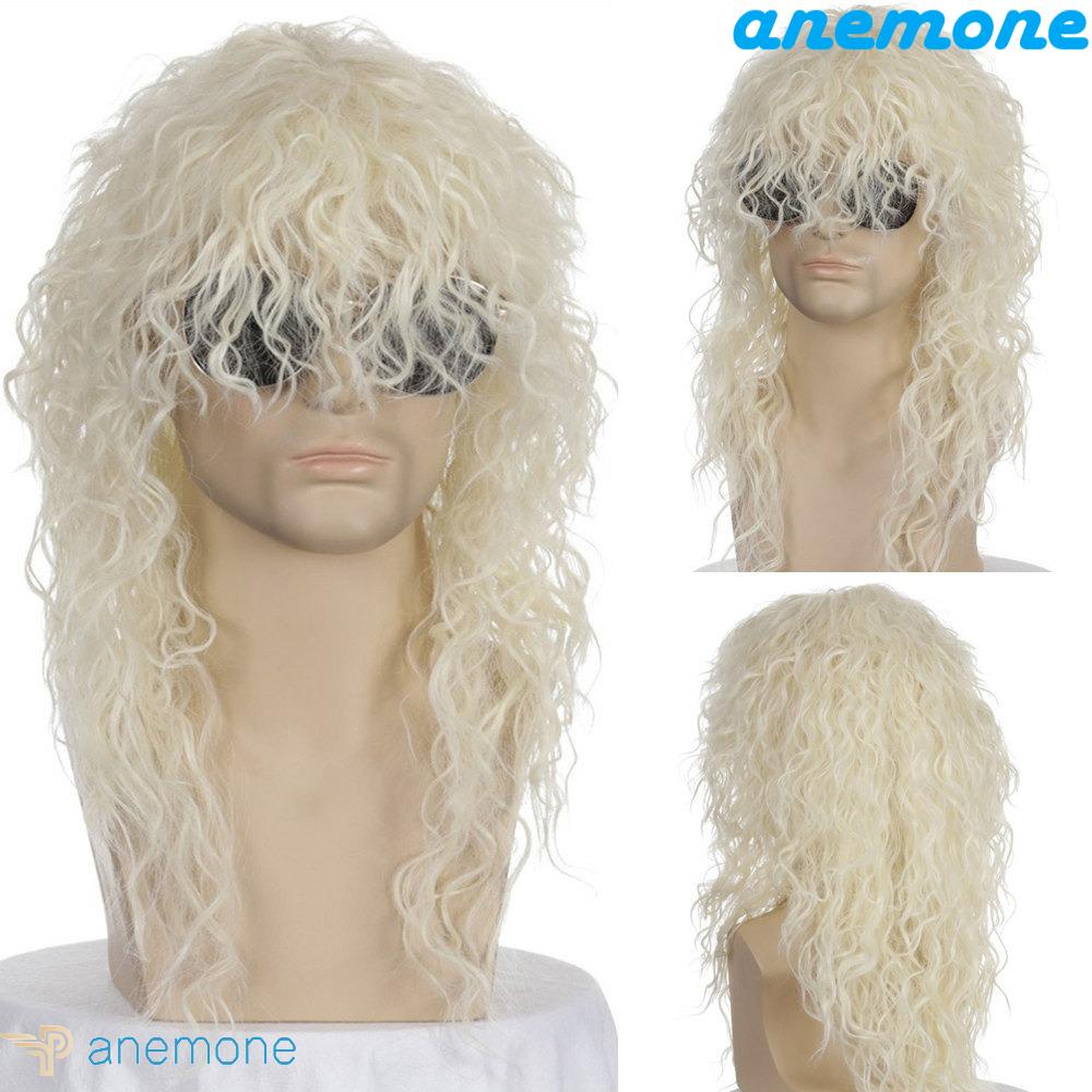 ANEMONE Bộ Tóc Giả Xoăn Chịu Nhiệt Phong Cách Cổ Điển Thập Niên 70-80