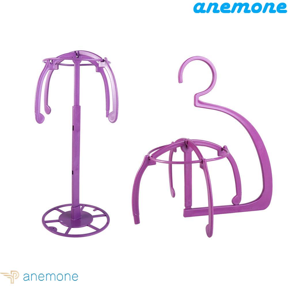 ANEMONE Giá Đỡ Trưng Bày Tóc Giả Mũ Màu Hồng Siêu Bền Tiện Dụng