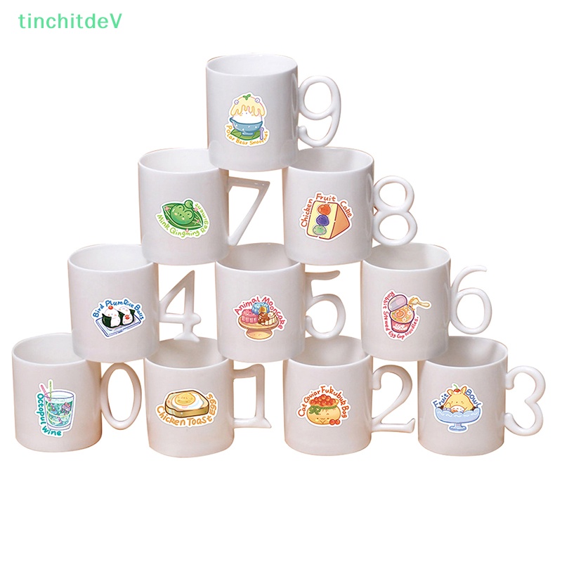 Bộ 50 Miếng Dán Trang Trí Xe Hơi / Guitar / Laptop Họa Tiết Hoạt Hình Động Vật Dễ Thương