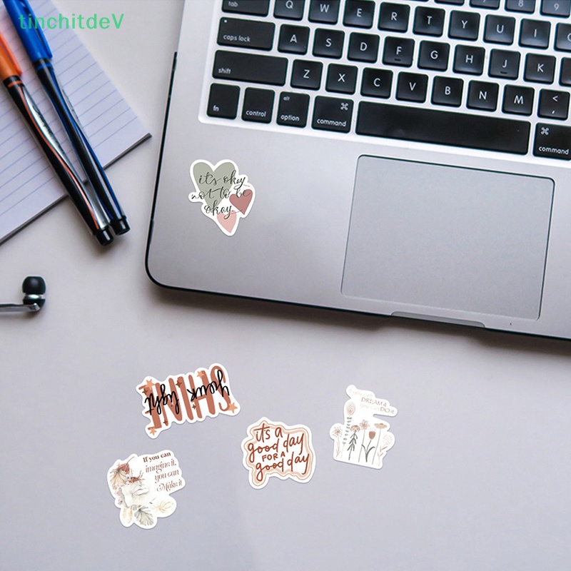 Bộ 50 Miếng Dán Hoạt Hình Graffiti Truyền Cảm Hứng Trang Trí Xe Hơi / Vali / Laptop / Tủ Lạnh DIY