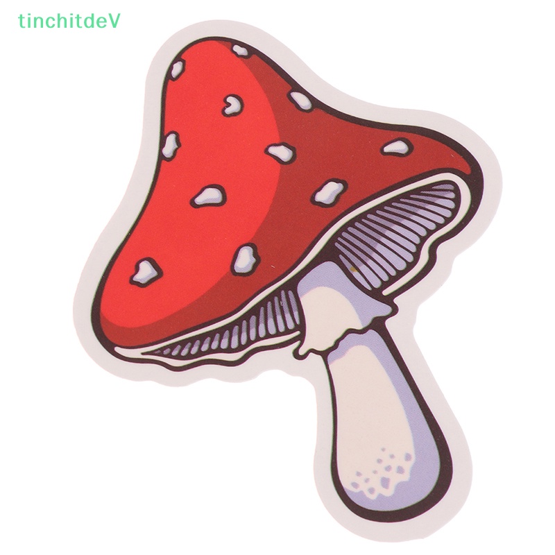 Bộ 50 Miếng Dán Hình Cây Nấm Dễ Thương Dùng Trang Trí Ván Trượt / Laptop / Điện Thoại / Xe Hơi