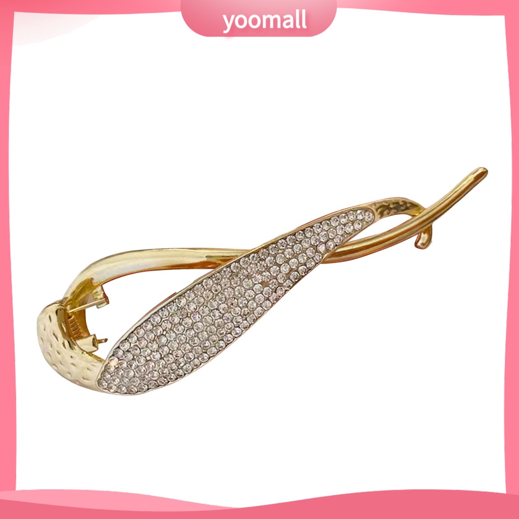 Kẹp Tóc Hình Chữ S Đính Ngọc Trai Giả Mạ Vàng Chống Trượt Cho Nữ