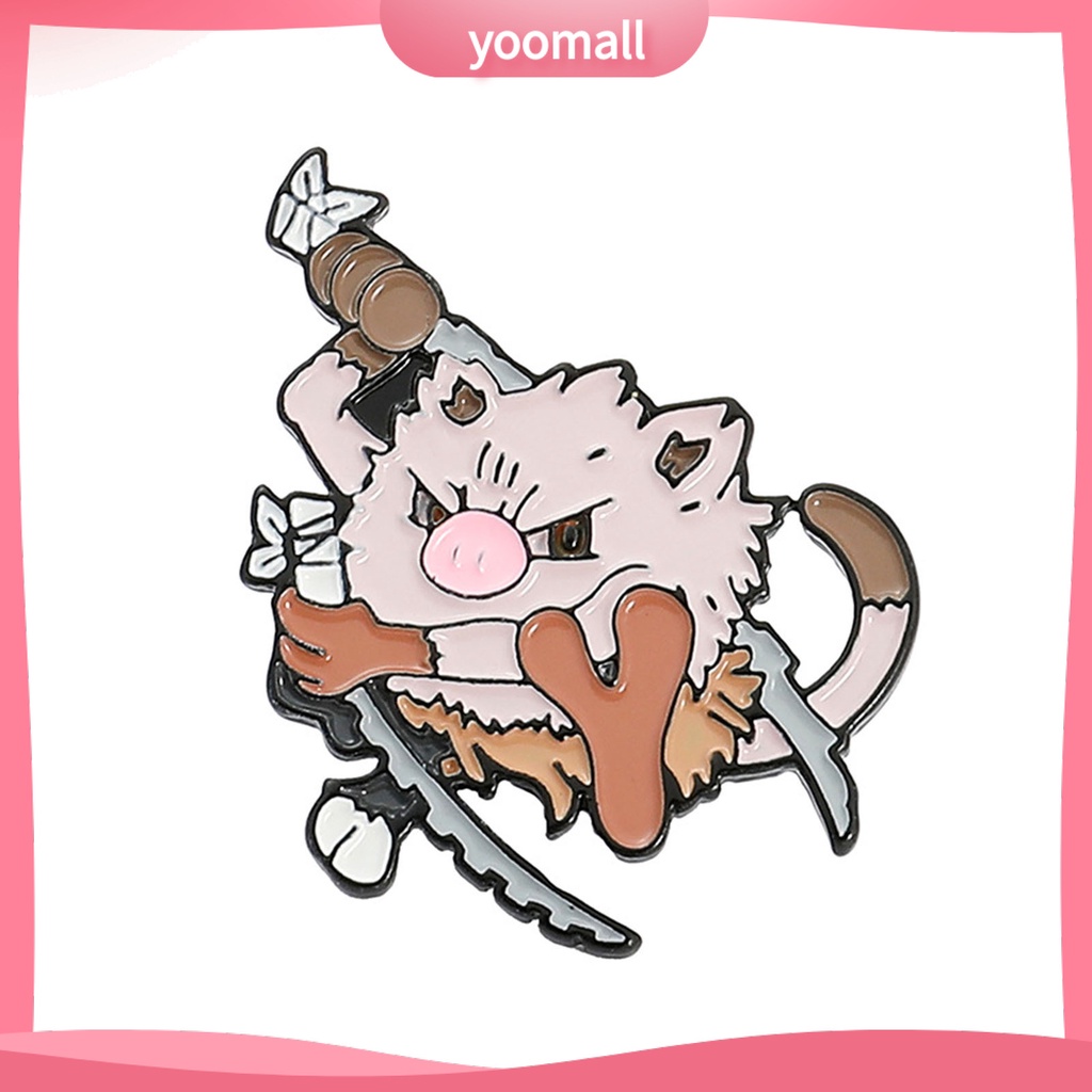 Ghim Cài Áo Mạ Điện Họa Tiết Hoạt Hình Anime Dùng Hóa Trang