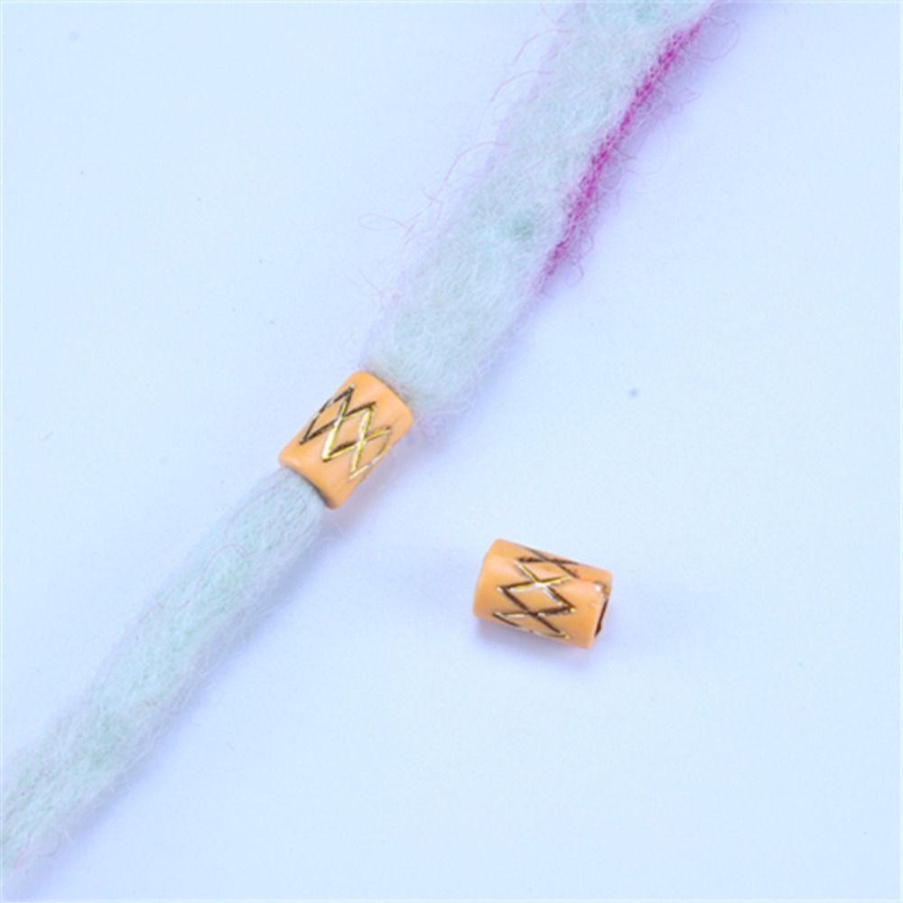 ANEMONE Bộ 30 Hạt Xỏ Lỗ To Bằng Nhựa Nhiều Màu Sắc Làm Phụ Kiện Tóc DIY Cho Nữ / Bé Gái / Trẻ Em