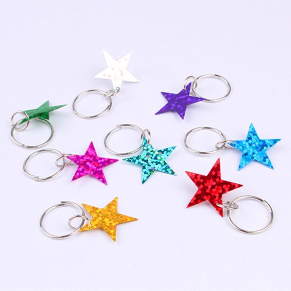 ANEMONE Bộ 30 Hạt Ngôi Sao Bện Tóc Bằng Nhựa Lấp Lánh Phong Cách Hip hop Cho Nữ / Bé Gái / Trẻ Em