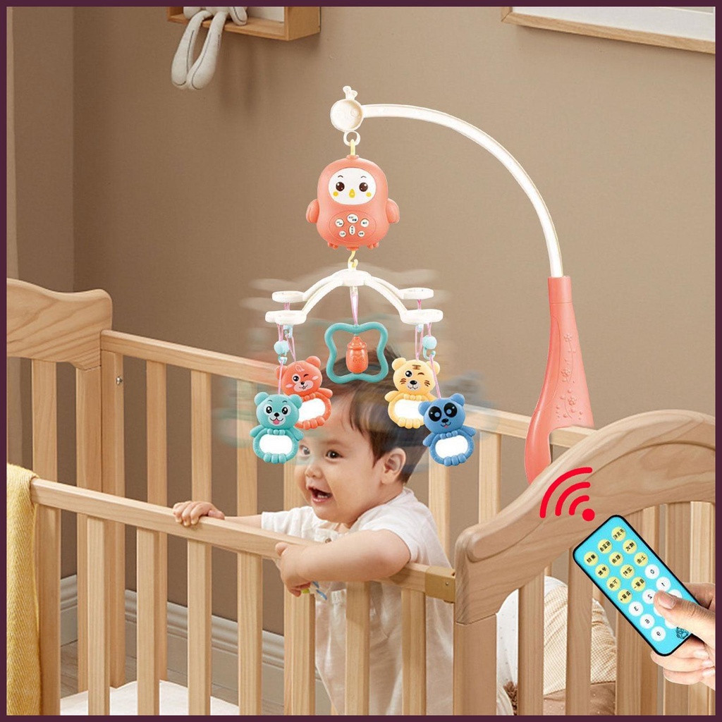 Hộp Nhạc Đồ Chơi Di Động Dạng Kẹp Có Thể Tháo Rời 360 Độ Điều Khiển Từ Xa