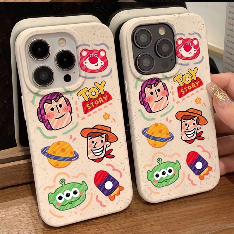 Ốp Điện Thoại Dẻo Họa Tiết Hoạt Hình Toy Story Dễ Thương Chống Sốc Cho iPhone12 13 plus 7 14pro11 8 ZI6H