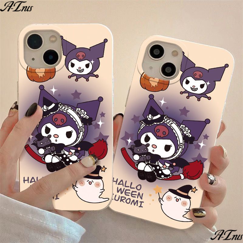 Ốp Điện Thoại Mềm Chống Sốc In Hình Quỷ Đen Đơn Giản Cho iPhone12 14pro1113 max 8pl 7 B9NU