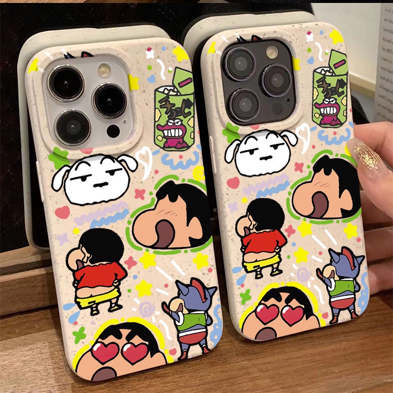 Ốp Điện Thoại Mềm Chống Sốc In Hình Shin-Chan Đơn Giản Cho Iphone 13 14pro 8I 12 11 7 X0ZI