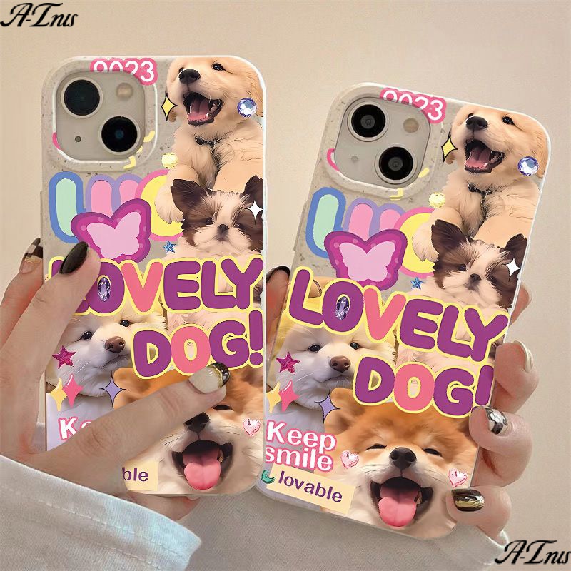 Ốp Điện Thoại Mềm Chống Sốc In Hình Chú Chó Dễ Thương Cho Iphone 13plus 14pro11 12 8 7 max
