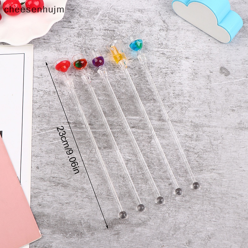 Máy Khuấy Cà Phê Tay Cầm Dài Bằng Nhựa Dễ Thương Cho Bartender