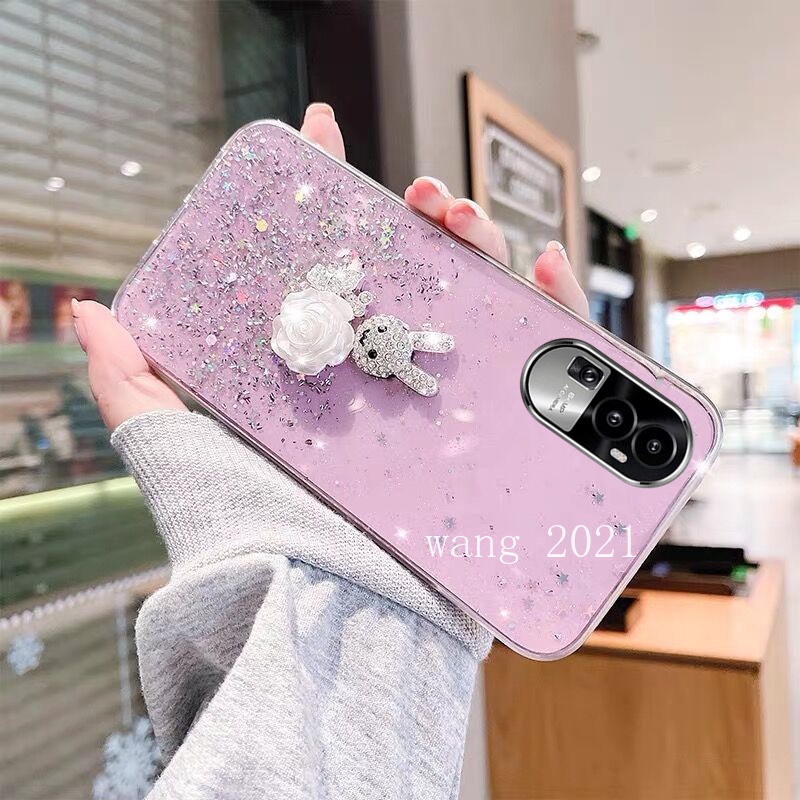 Ốp Điện Thoại Mềm Đính Đá Kim Tuyến Cho OPPO Reno10 Pro + Plus 5G Reno 10 Reno10Pro + OPPO A78 NFC 4G 2023