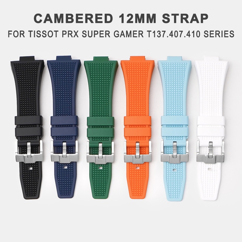 Dây Đeo 12MM Cho Đồng Hồ Tissot PRX Super Gamer T137.407.410