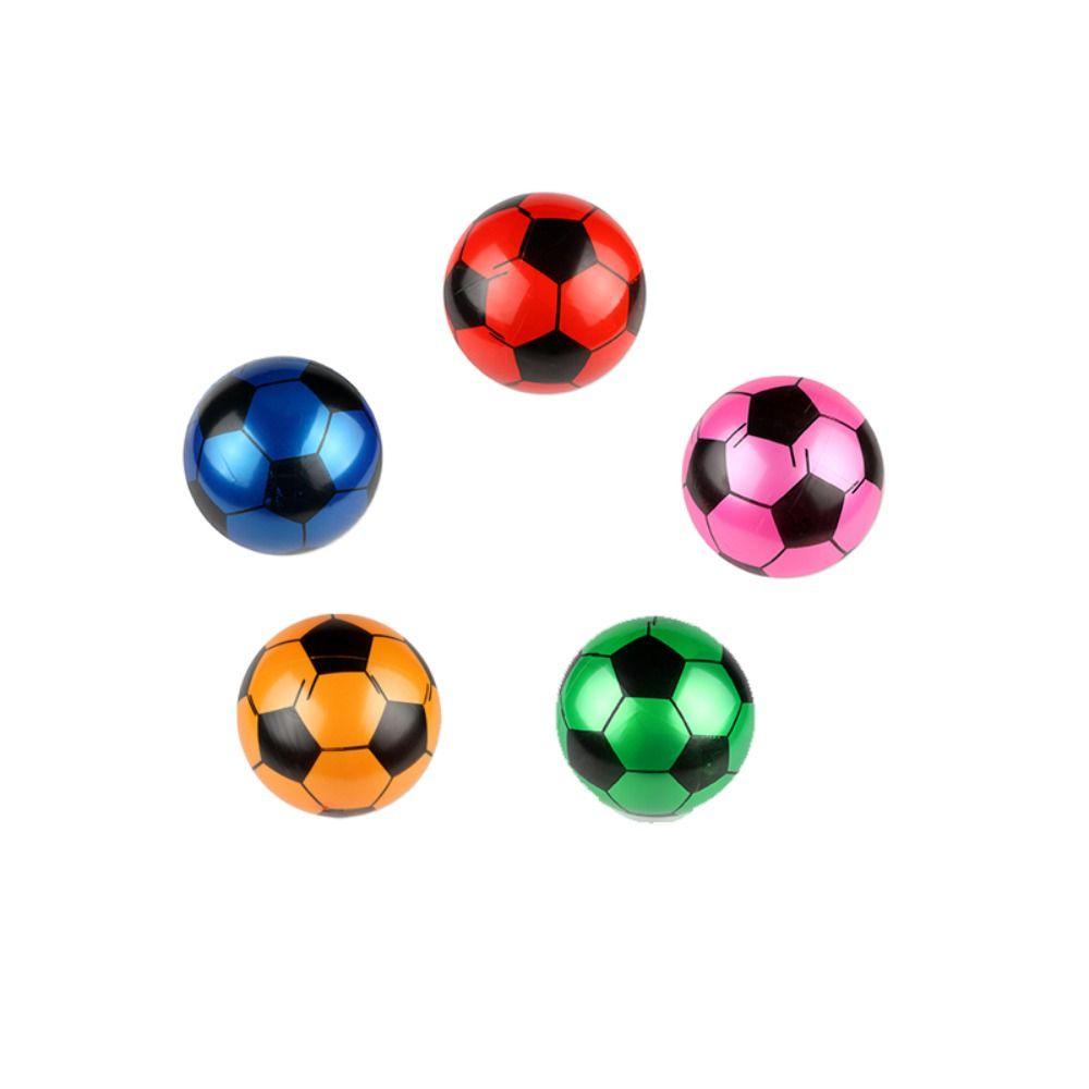 Quả Bóng Đá Bơm Hơi PVC Đàn Hồi Màu Sắc Ngẫu Nhiên 22cm