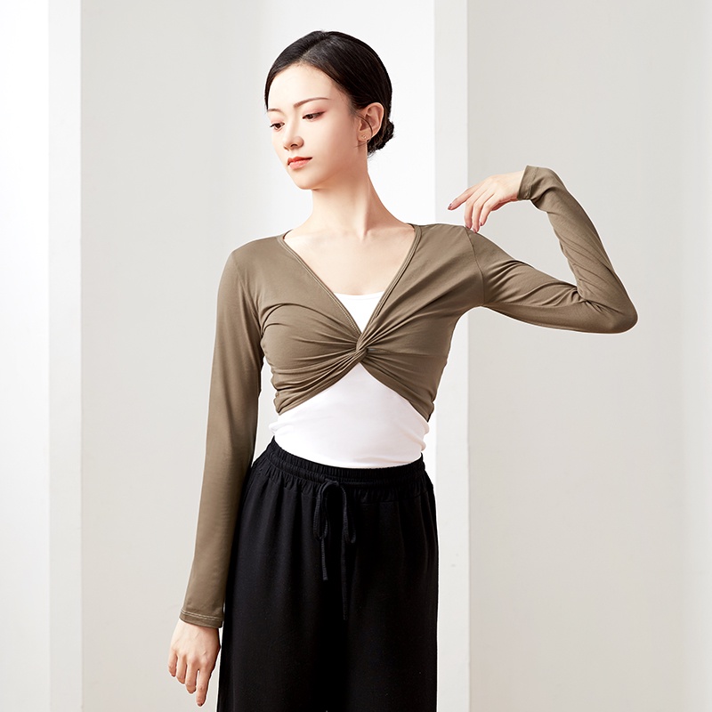 Áo Khoác Múa Ba Lê Tay Dài Cổ Điển Dành Cho Nữ