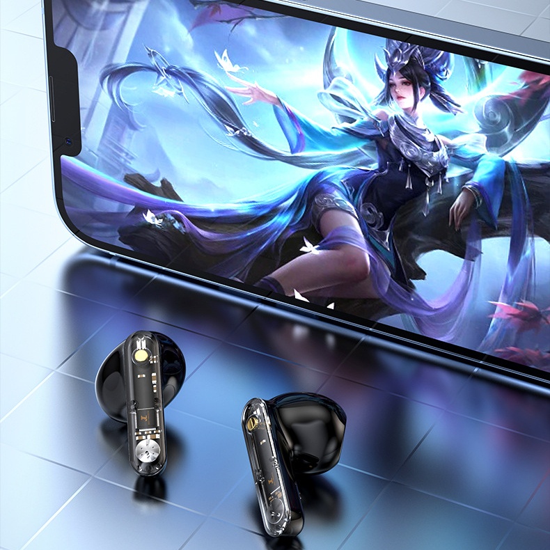 Aubess Tws Tai Nghe Không Dây Trong Suốt Tương Thích Với Bluetooth 5.3 Tiết Kiệm Năng Lượng Không Gây Hại Cho Tai Hifi Stereo Yunni