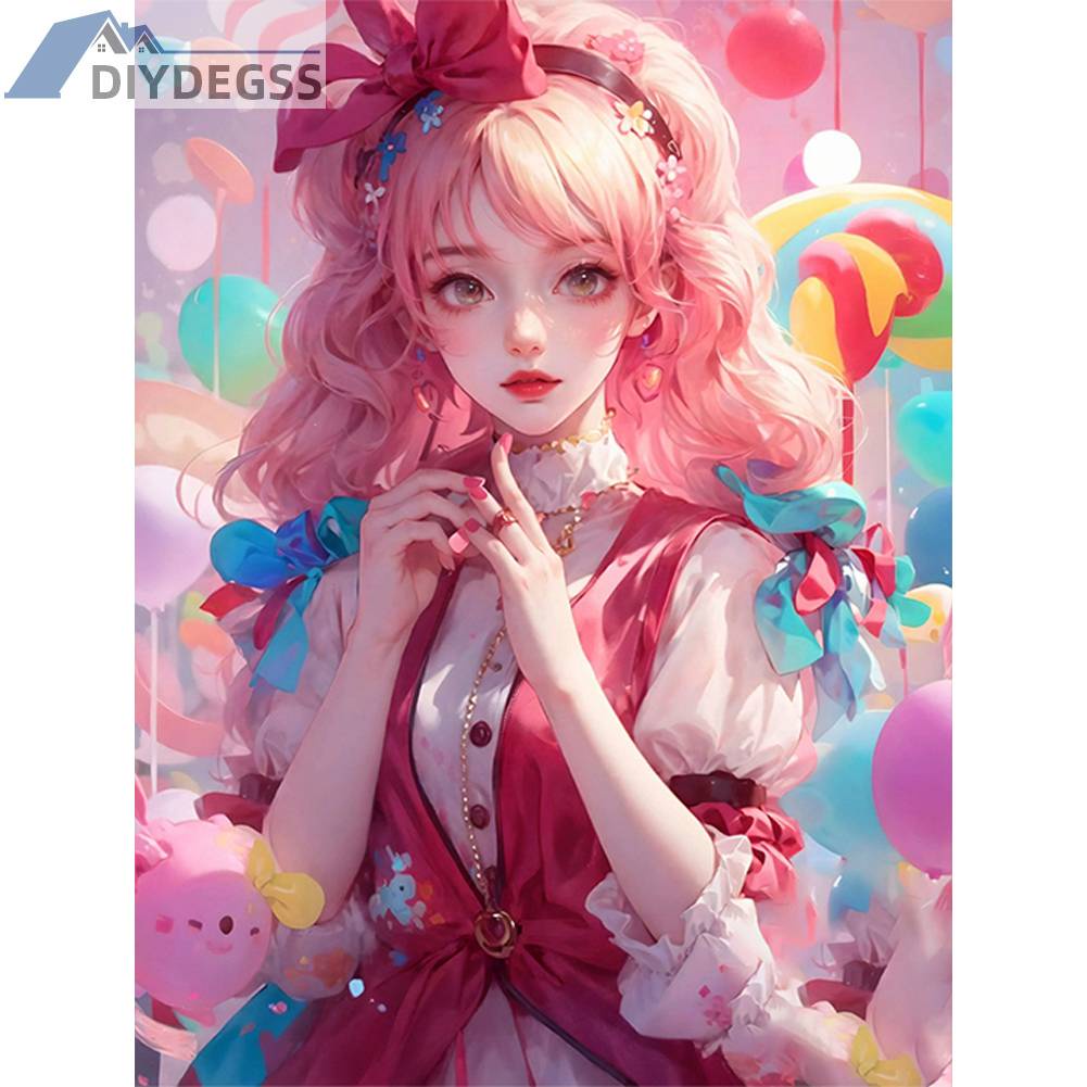 Toàn Bộ Bộ Tranh Thêu Chữ Thập 11CT Bằng cotton Thân Thiện Với Môi Trường Hình Cô Gái