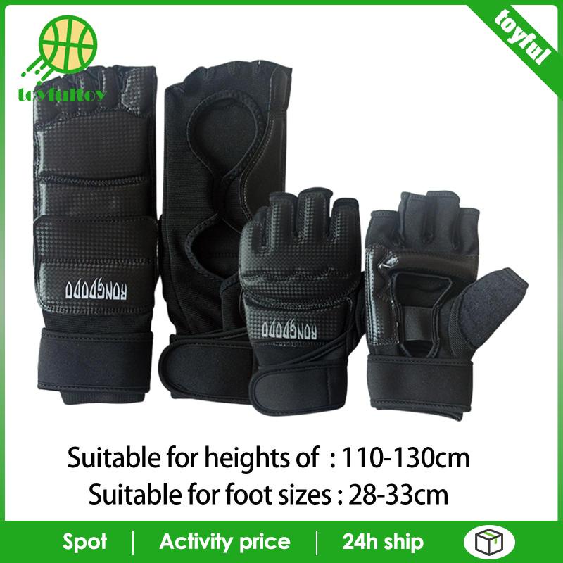 Găng Tay Da PU Hở Ngón Tập Đấm Bốc Karate