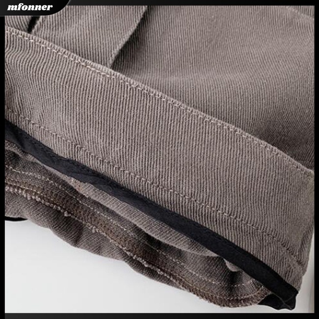 Quần Thể Thao Lưng Cao Ống Rộng Phối Túi Phong Cách Retro