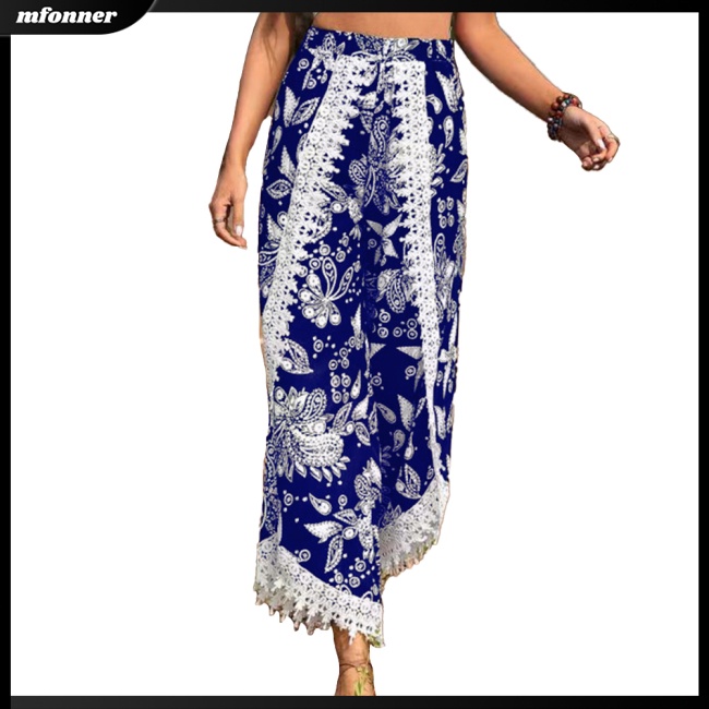 Quần ống rộng Thoáng Khí In Họa Tiết Thời Trang Cho Nữ