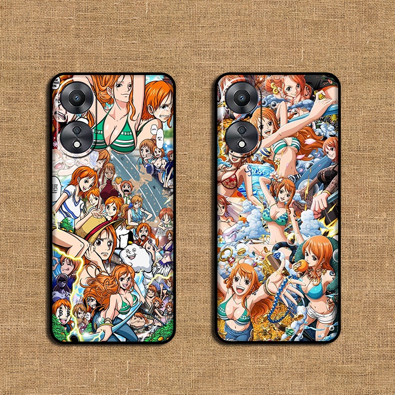 Ốp Điện Thoại silicone Mềm Họa Tiết one piece Cho OPPO A78 A58X A58