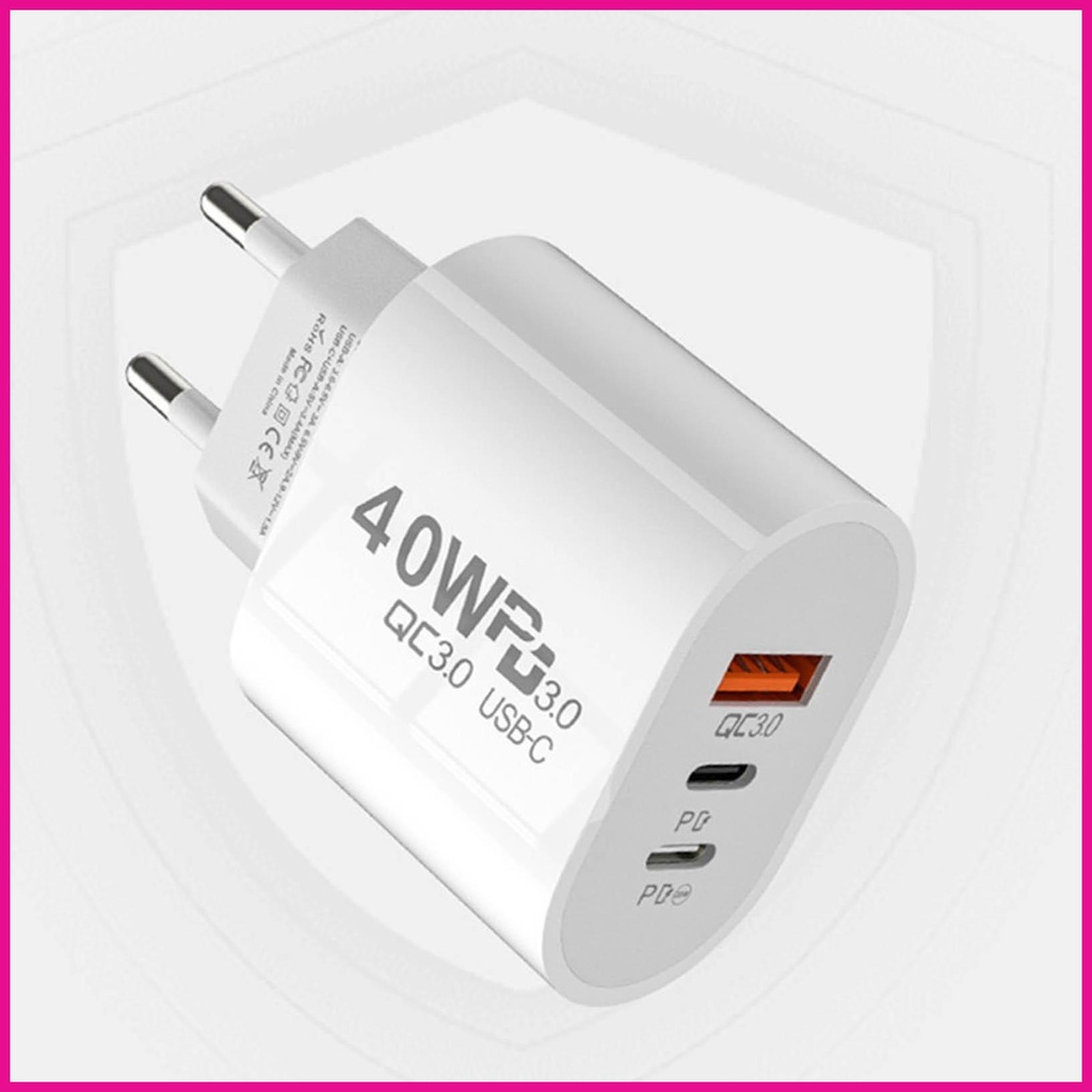 Trạm Sạc Nhanh 40W USB PD Chuyên Dụng Cho Laptop