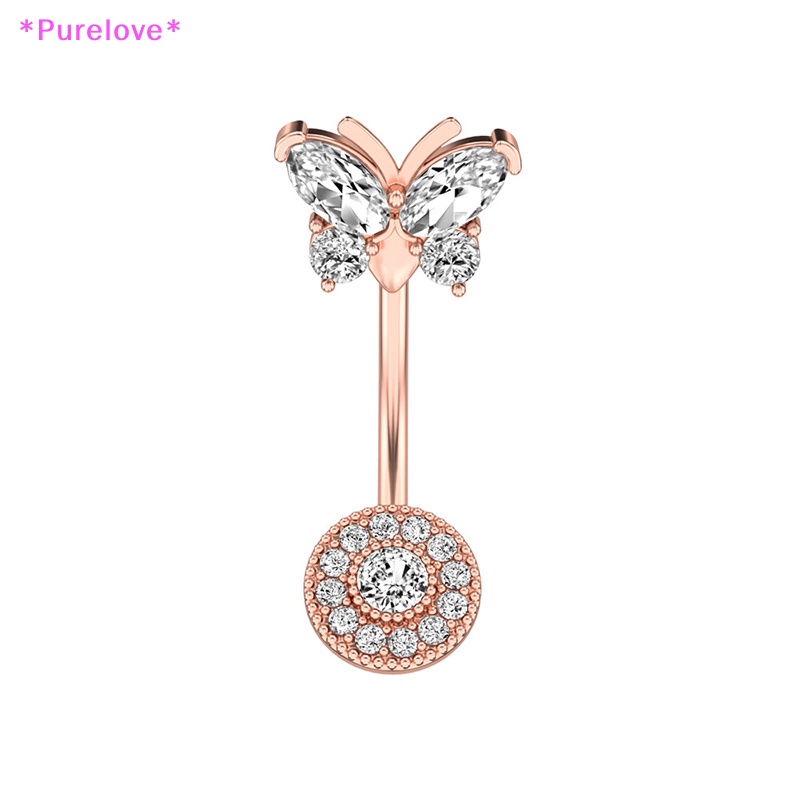 Khuyên Rốn Hình Bướm Đính Đá Zircon Thời Trang Mới