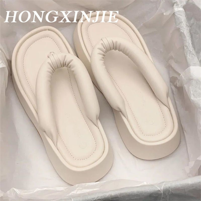HONGXINJIE dép sandal nữ dép đế cao Xu hướng thời trang năm 2023NEW  HOTSALE 071311