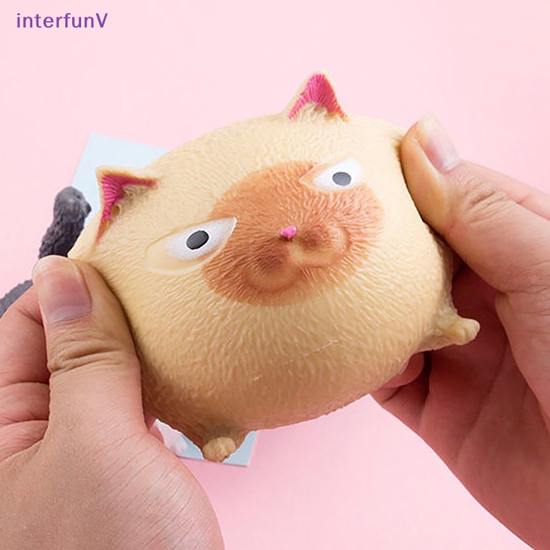 Đồ Chơi Nắn Bóp Đàn Hồi Giảm Stress Hình Mèo Hoạt Hình