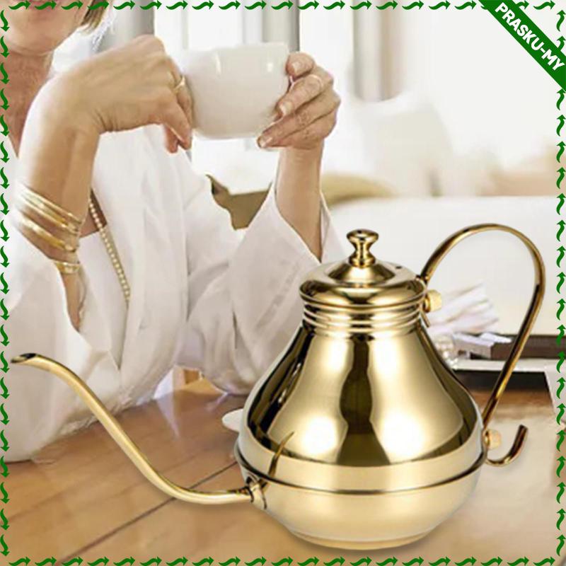 Ấm Đun Nước Pha Trà Cà Phê Kiểu Pháp Cổ Hẹp Dài Siêu Bền Đa Năng