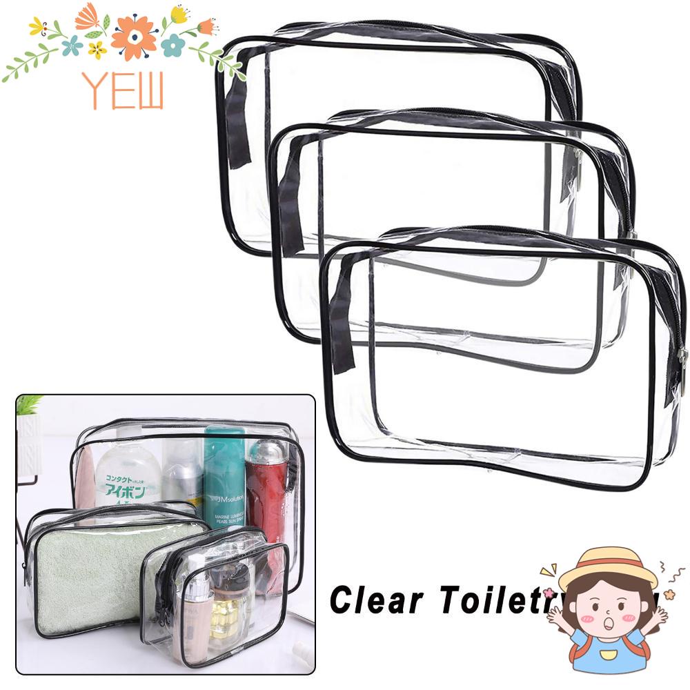 Túi Đựng Mỹ Phẩm Bằng PVC Chống Thấm Nước Có Khóa Kéo Tiện Dụng Mang Theo