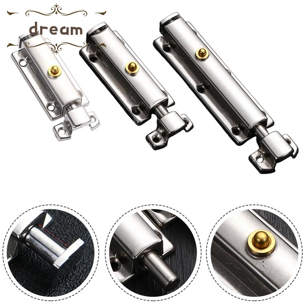 【DREAMLIFE】Self-elastic Latch Bolt Hardware Latch Self-elastic Sliding Stainless Steel