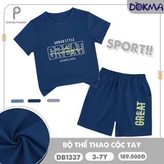 (12-22kg, 3-7Y) Bộ Thể Thao Bé Trai DOKMA DB1337