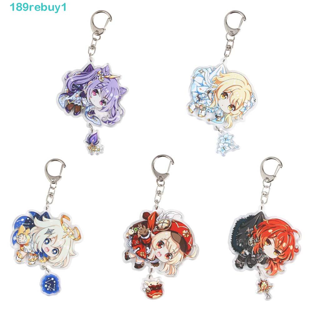 Móc Khóa REBUY1 GenshinImpact Hung keqing Klee Diluc Venti Sáng Tạo