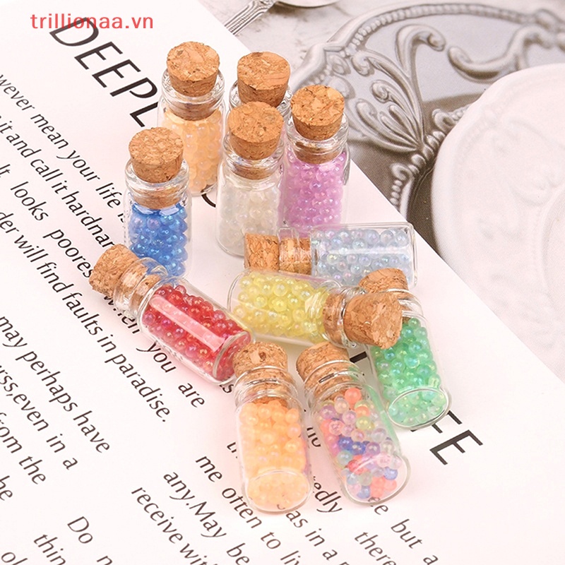 Set 2 Lọ Điều Ước Dạ Quang Mini Trang Trí Nhà Búp Bê DIY