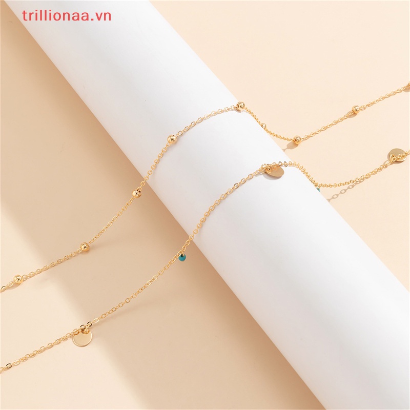 Chuỗi Dây Đeo Hông Nhiều Lớp Đính Hạt Phong Cách Boho Thời Trang Mùa Hè Cho Nữ