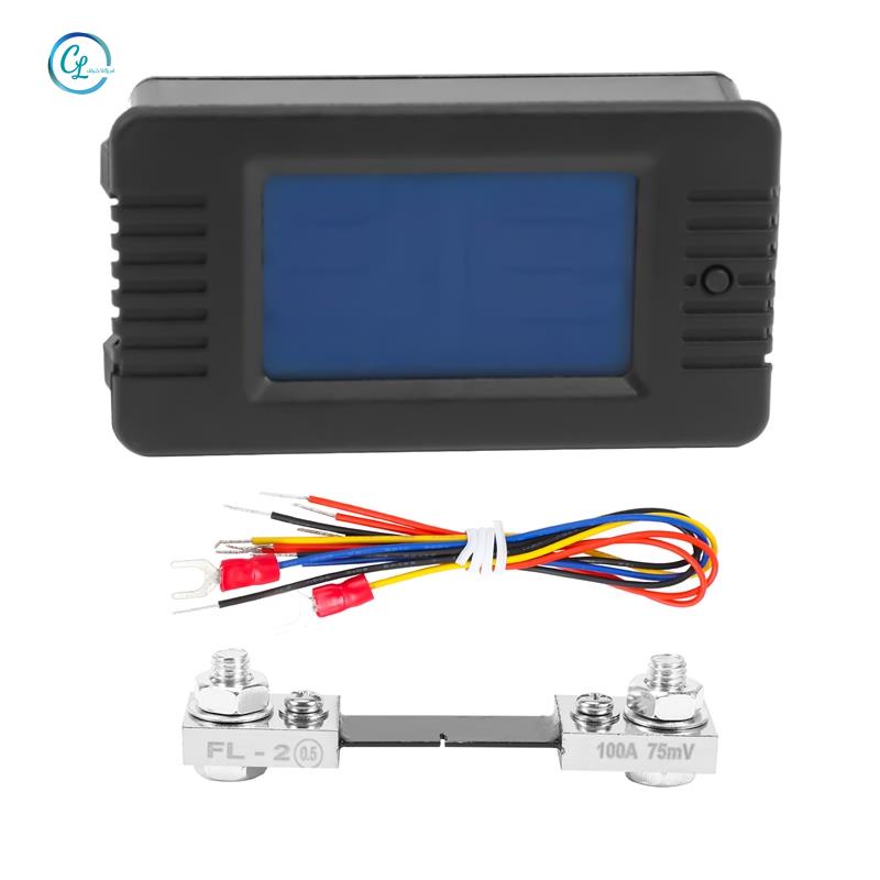 Vôn Kế Kỹ Thuật Số DC Màn Hình LCD Đa Năng Tiện Dụng Cho Xe Hơi 12V / 24V / 48V RV