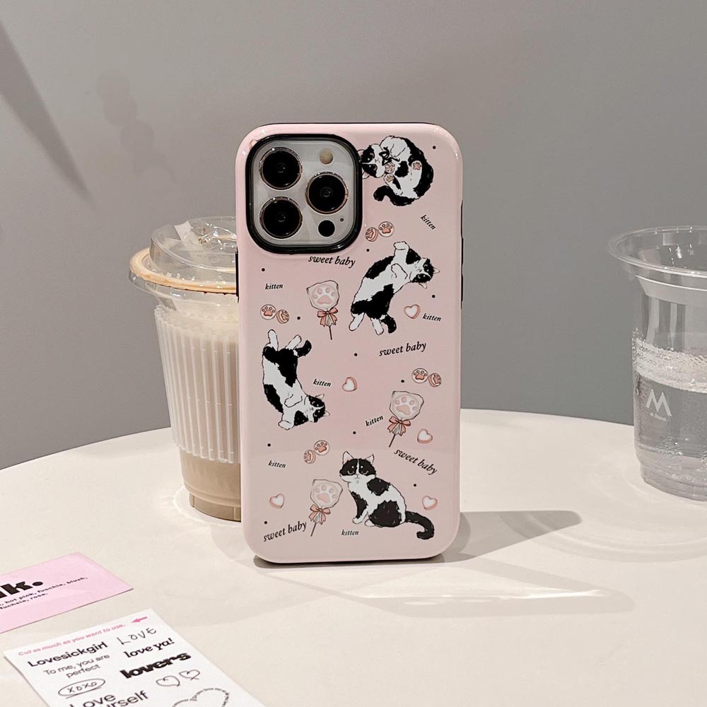 Ốp Điện Thoại Cứng In Hình Mèo Cho iPhone 11 12 12Pro 12ProMax 13 13Pro 13ProMax 14 14Pro 14ProMax