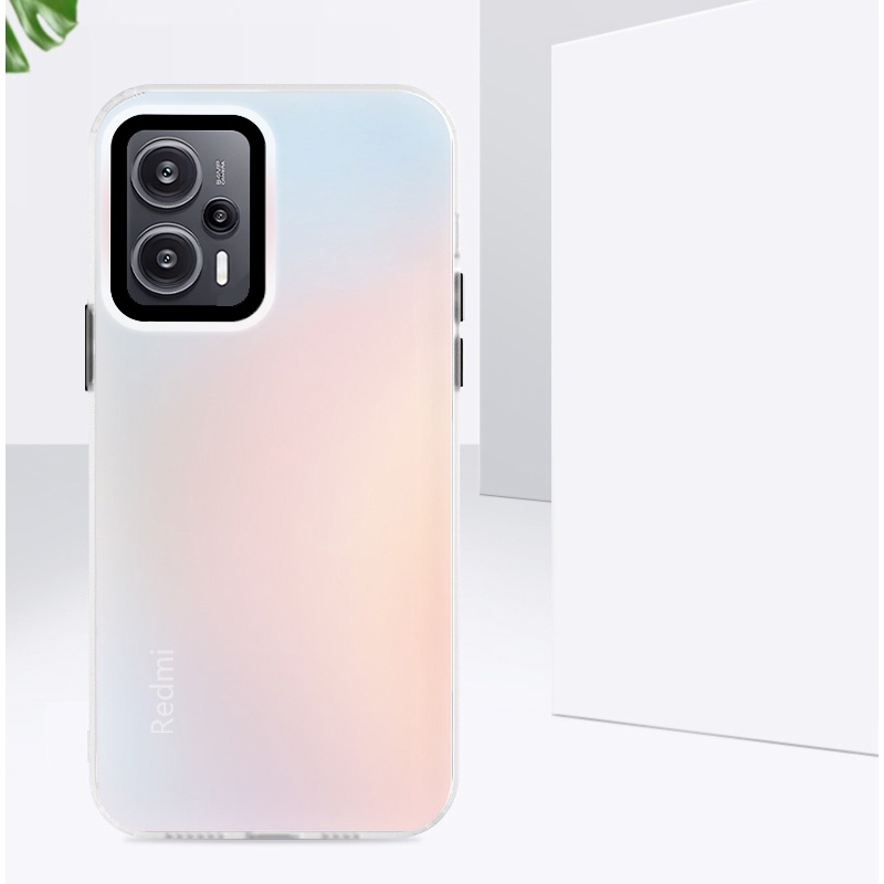 Ốp Điện Thoại Nhựa Acrylic Mặt Nhám Màu Gradient Cho Xiaomi Redmi Note 12 11 Pro 12S 11S 4G 5G
