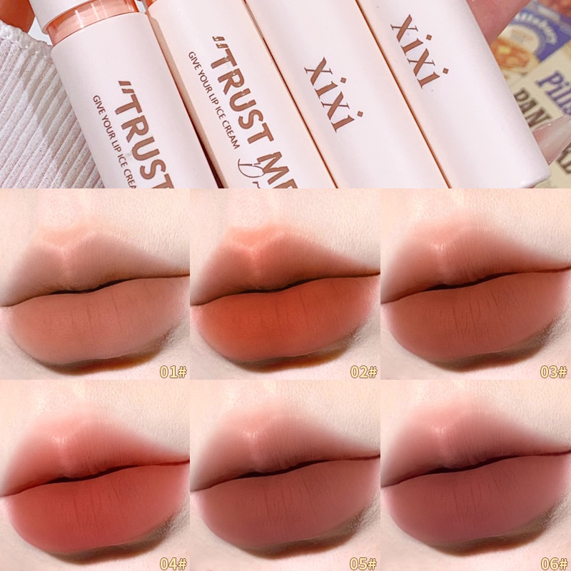 Matte velvet lip tint lâu trôi son môi không thấm nước lip mud