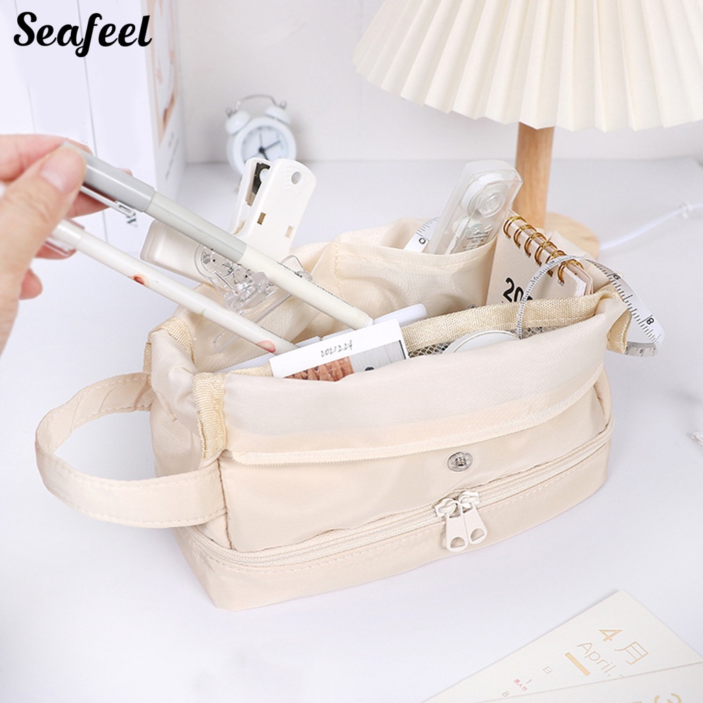 Túi Đựng Bút Chì Sức Chứa Lớn Có Tay Cầm Tiện Dụng