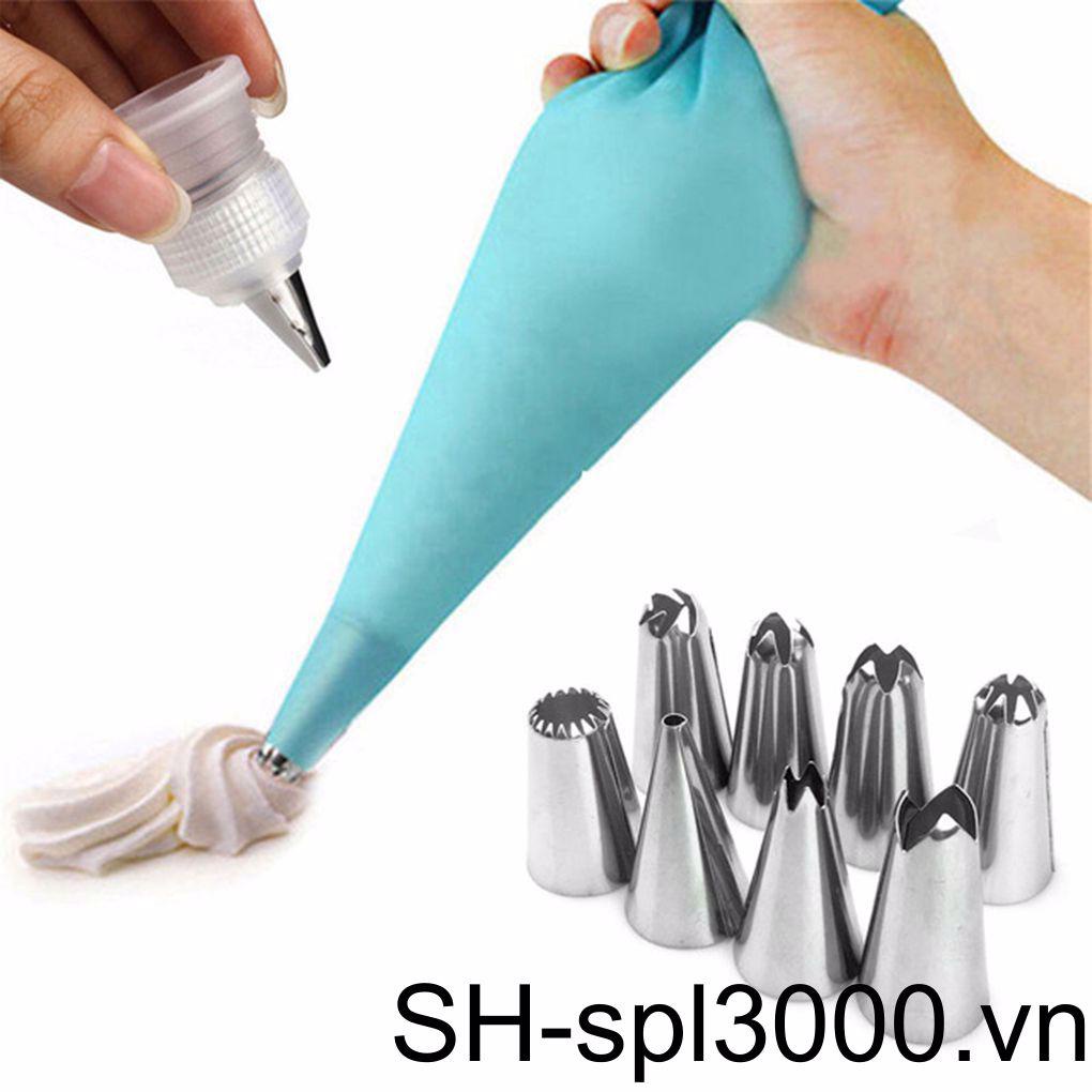 Bộ Dụng Cụ Bắt Kem Trang Trí Bánh Bằng Thép Không Gỉ